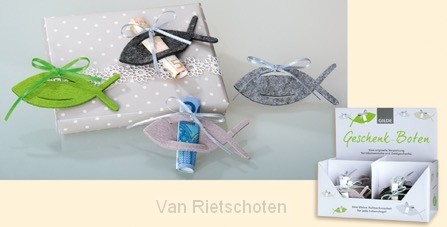 Ichtusvis voor geschenkverpakking 4 kleu