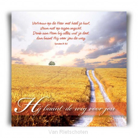 Choice kaartje Hij baant de weg voor