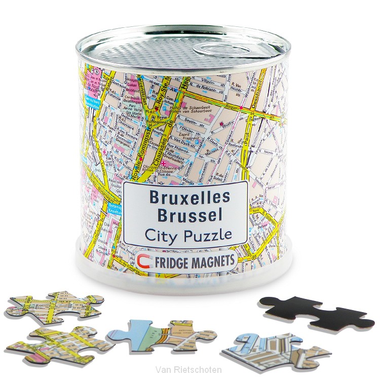 Brussel city puzzel magnetisch