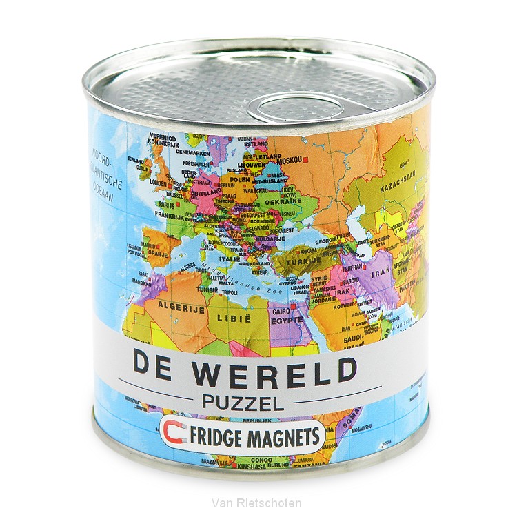 Wereld puzzel magnetisch
