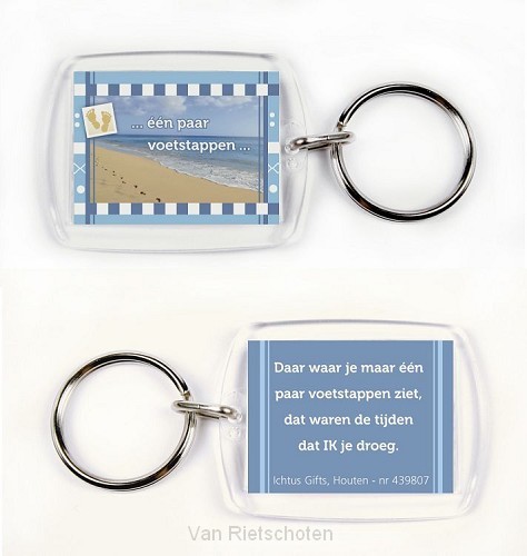 Sleutelhanger voetstappen