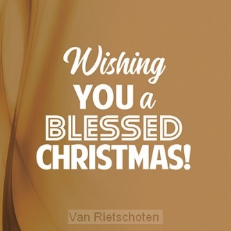 Wk kerst wishing you a blessed christmas