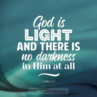 Wk kerst God is light and there is no da
