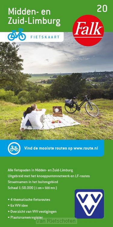 Falk VVV Fietskaart 20 Noord Limburg
