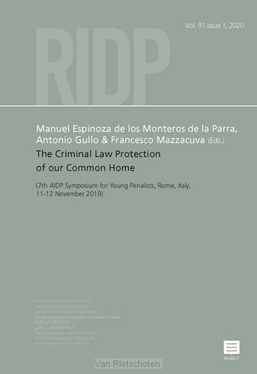 The Criminal Law Protection of our Common Home / Vol.91 issue 1, 2020
