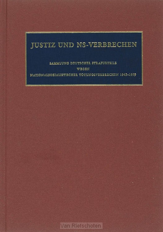 Justiz und NS-Verbrechen / XXXVII
