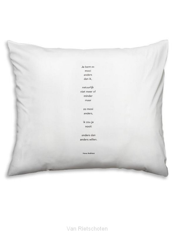 Kussensloop Plint 'Je bent zo' Hans Andreus