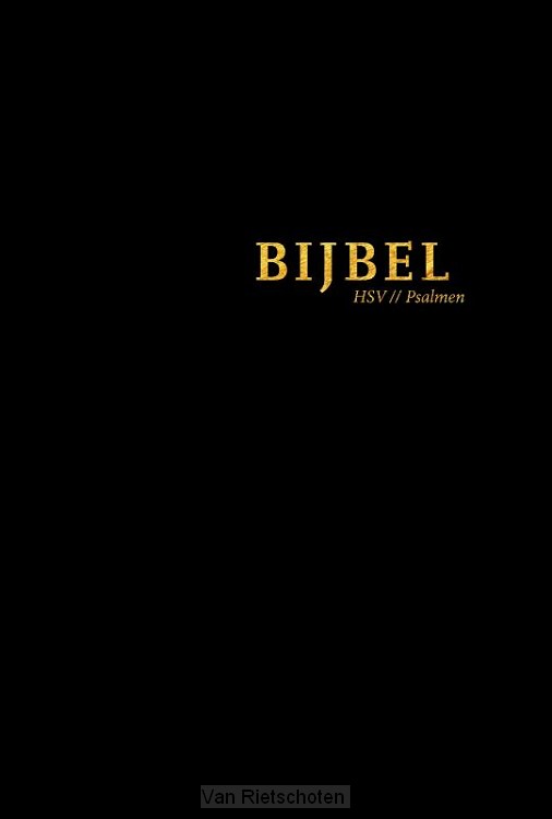 Bijbel (HSV) met psalmen - 14 x 21 hardcover zwart