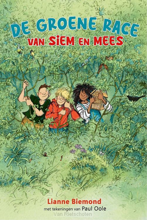 Groene race van siem en mees