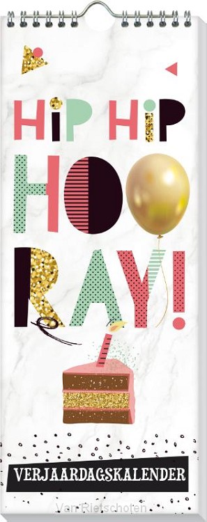 Verjaardagskalender Hip Hip Hooray