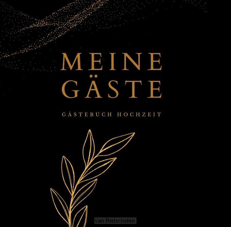 Meine Gäste- Gästebuch Hochzeit BLACK 78 Seiten, Premium Hardcover