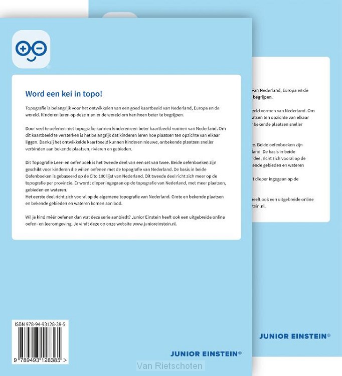 Topografie Nederland Leer- en oefenboeken Set (1 en 2)