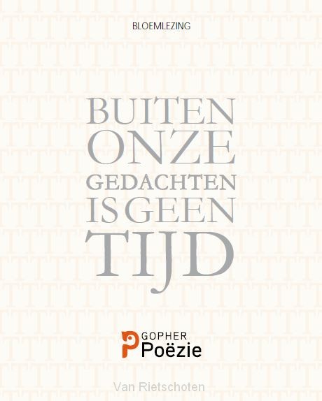 Buiten onze gedachten is geen tijd