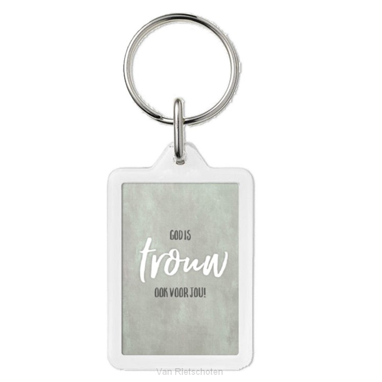 Sleutelhanger God is trouw ook voor jou