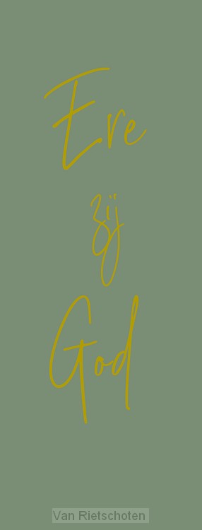 Boekenlegger ere zij God