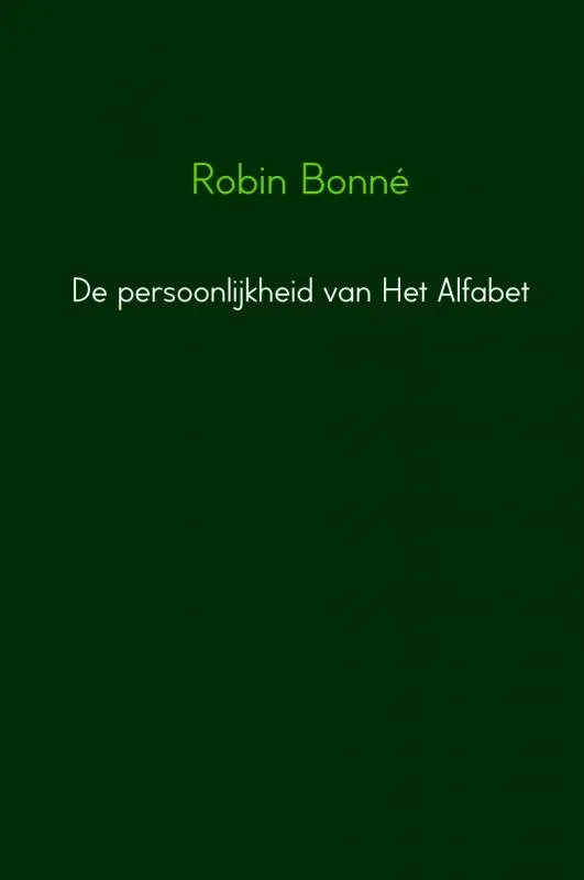 De persoonlijkheid van Het Alfabet