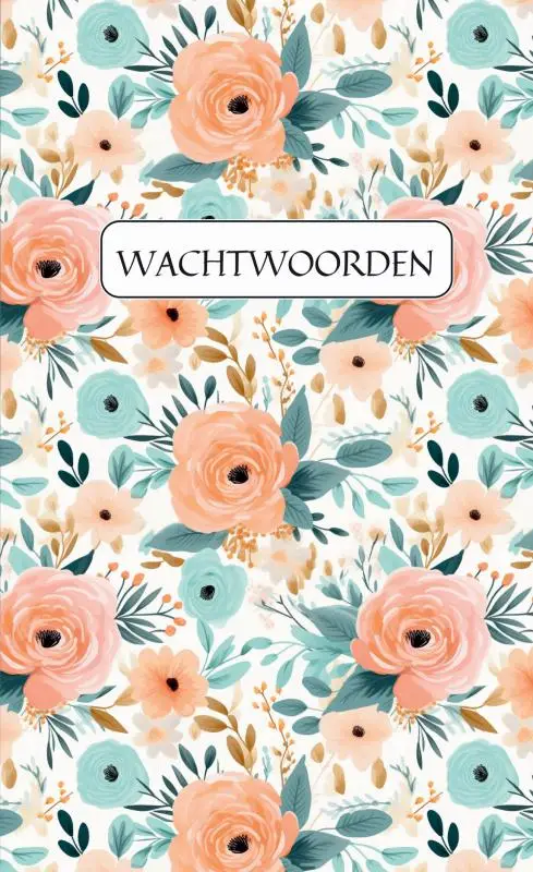 Wachtwoordenboekje met alfabet - Password Organizer - Wachtwoorden notitieboek