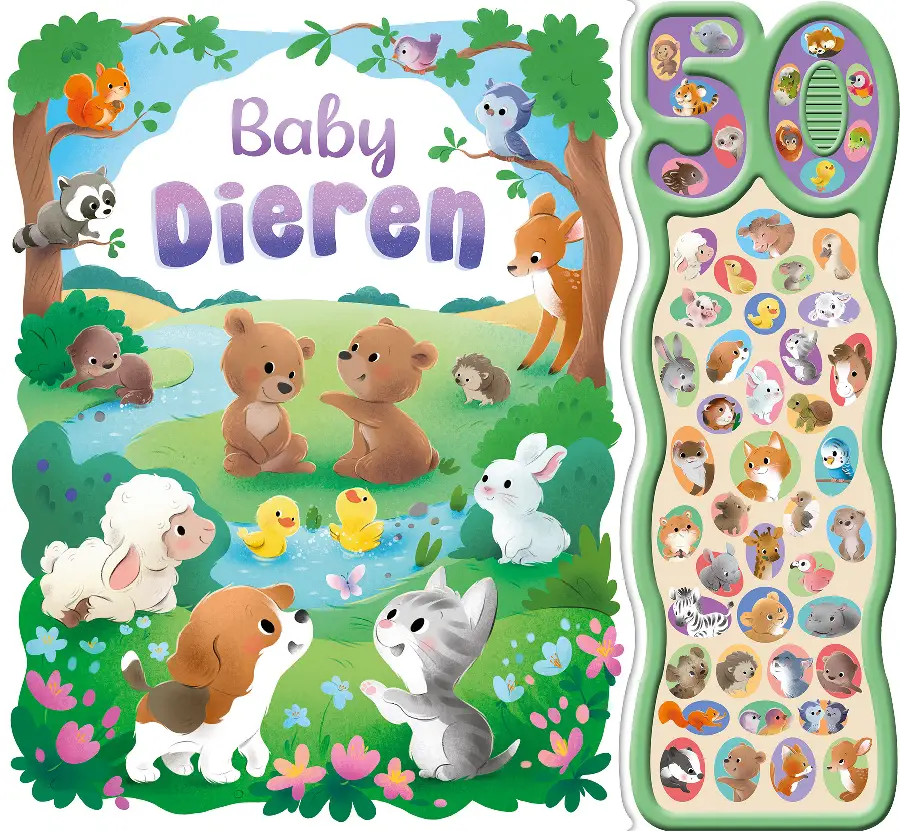 Babydieren - 50-geluidenboek