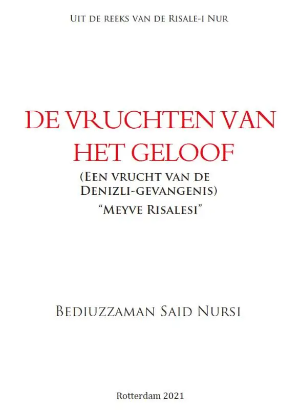 De vruchten van het geloof