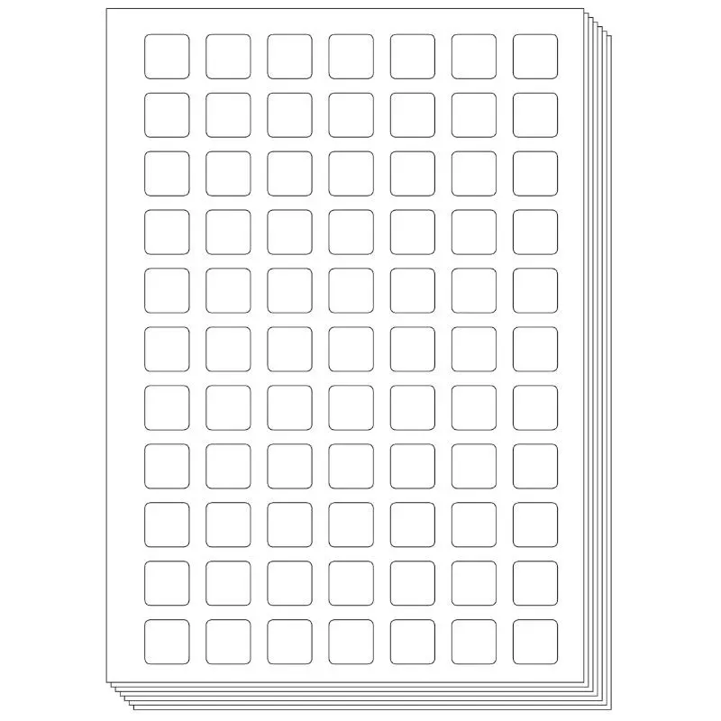 Pictogenda blanco stickervellen (10 stuks)