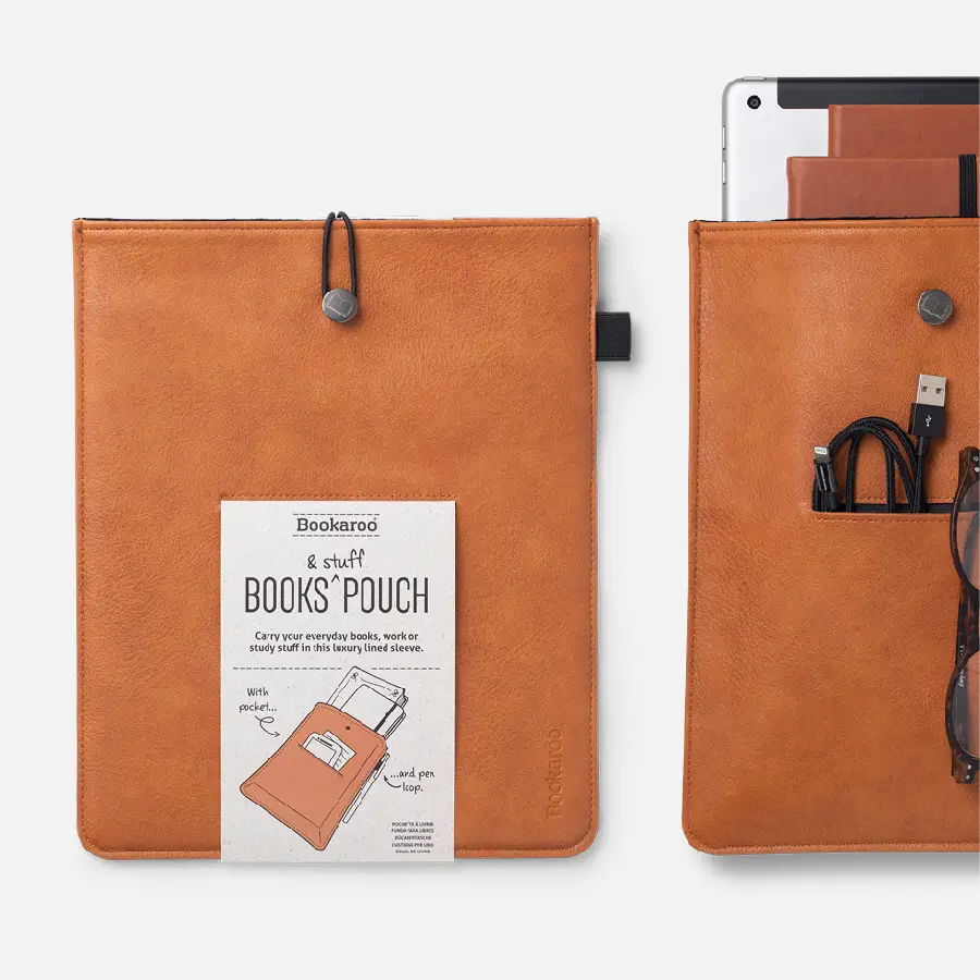 Bookaroo Books & Stuff Pouch - Brown