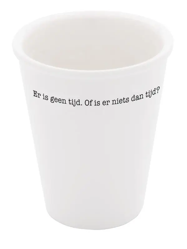 Plint poëten aan tafel beker Vasalis