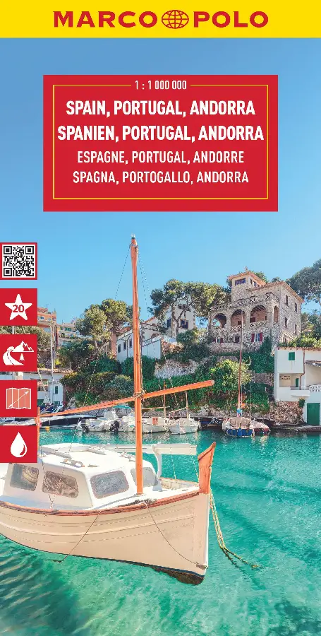 Marco Polo Wegenkaart Spanje & Portugal
