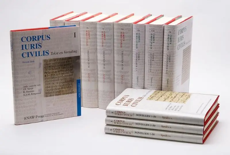 Corpus iuris civilis compleet / tekst en Vertaling 12 delen