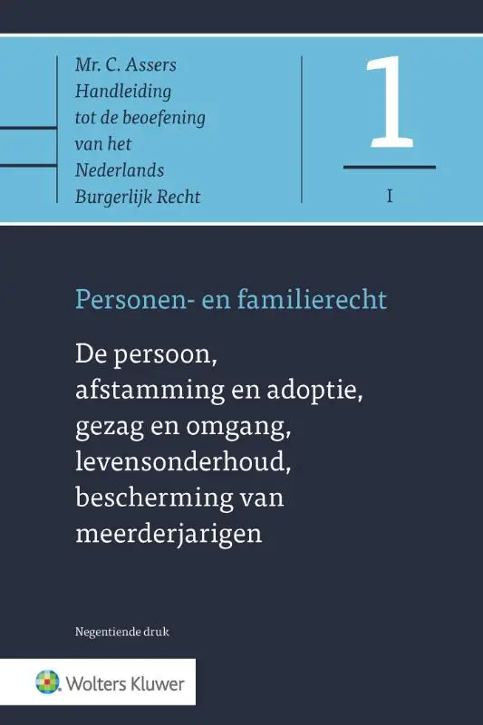 De persoon, afstamming en adoptie, gezag en omgang, levensonderhoud