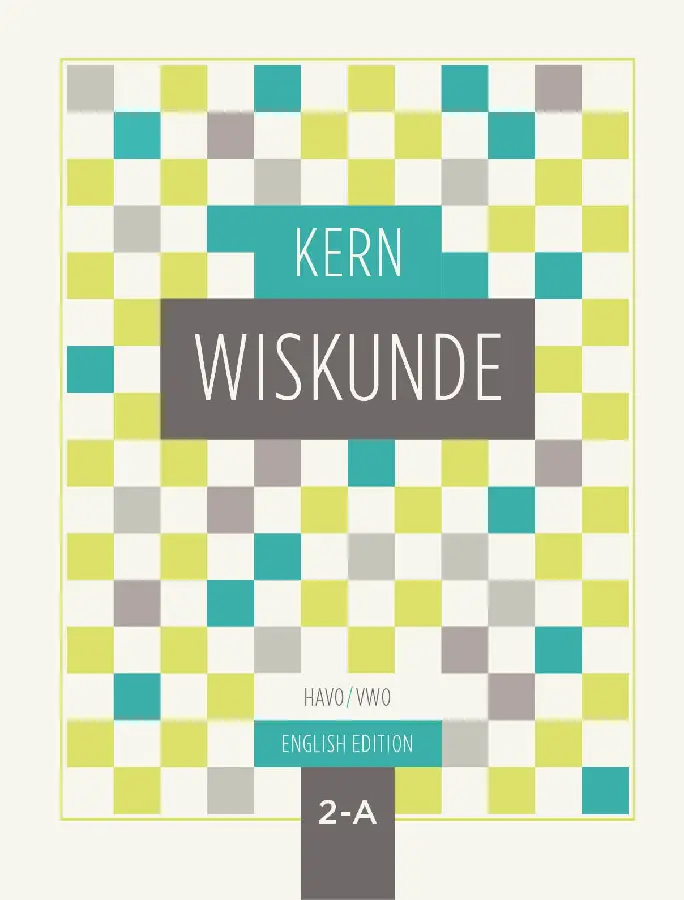 KERN Wiskunde leerboek havo/vwo 2 deel A - English edition