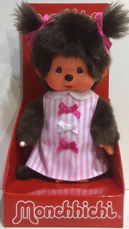 MONCHHICHI 20 cm Meisje Pink Ribbon Dress