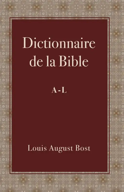Dictionnaire de la Bible