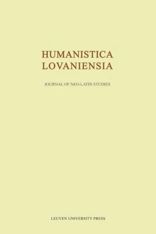 Humanistica lovaniensia / Volume LX - 2011