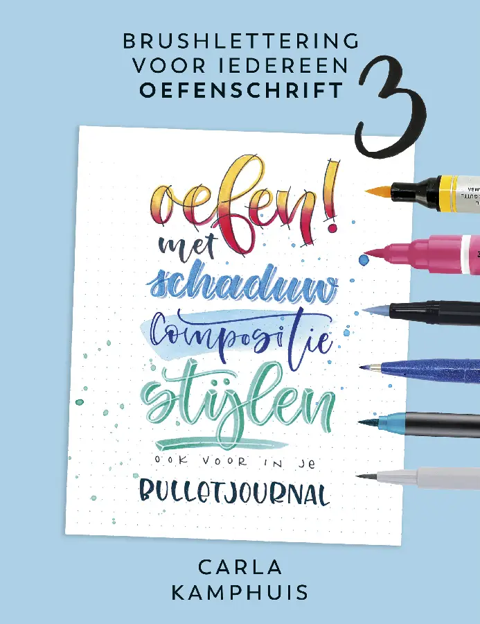 3 / Brushlettering voor iedereen / Oefenschrift