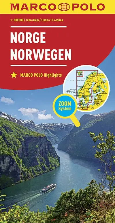 Marco Polo Wegenkaart Noorwegen