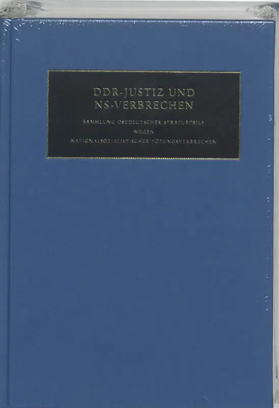 DDR-Justiz und NS-Verbrechen / 1