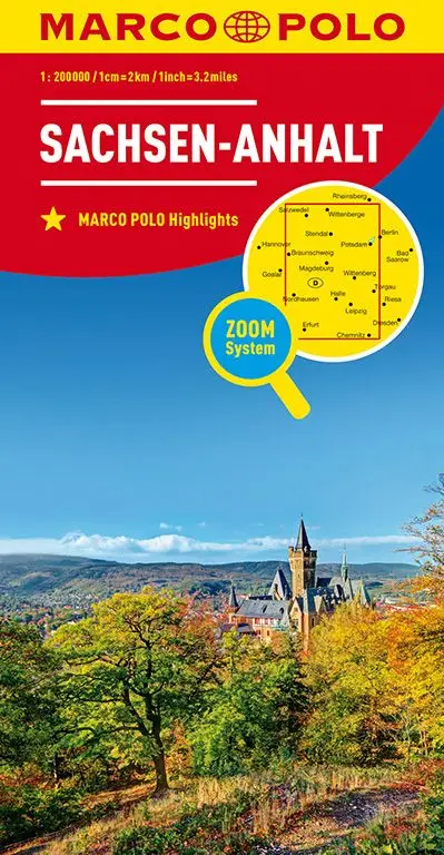 Marco Polo Wegenkaart 08 Saksen-Anhalt