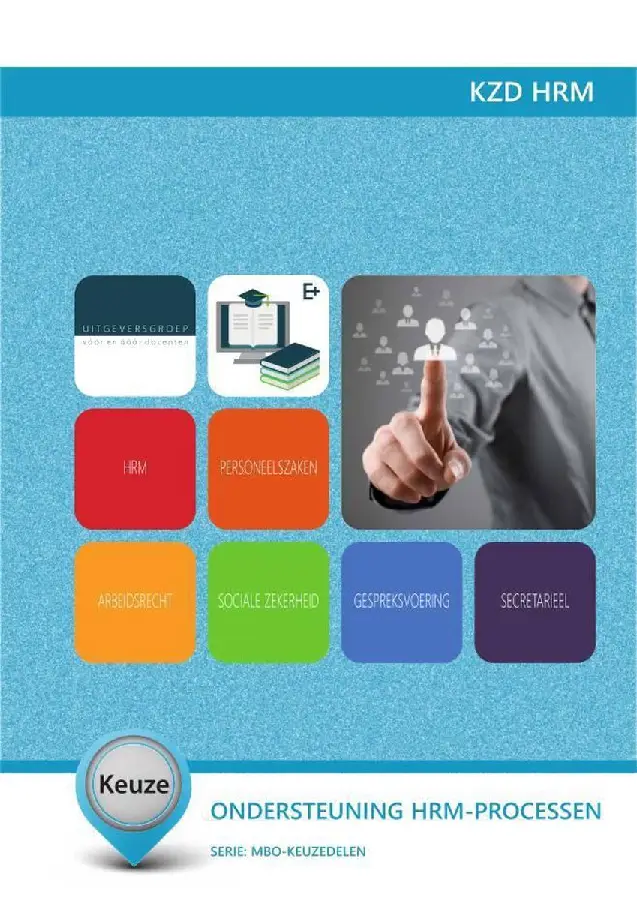 KZD HRM 1 / Ondersteuning bij de uitvoering van diverse HRM-processen