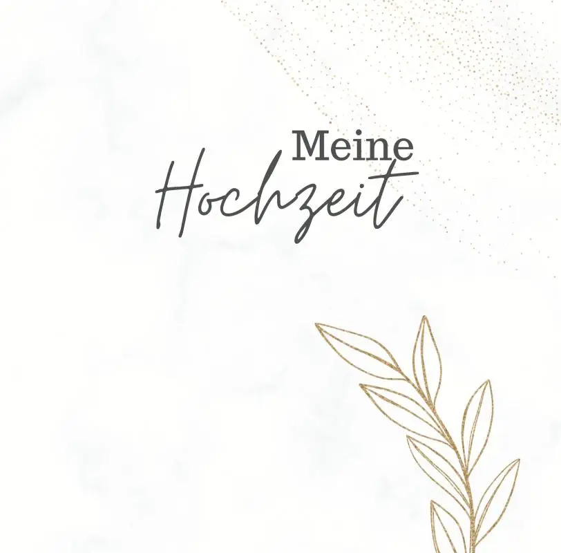 Meine Hochzeit- Hochzeitsgästebuch Premium Hardcover 78 Seiten