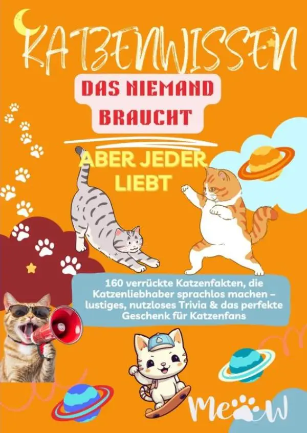 Katenwissen, das Niemand Braucht - Aber Jeder Liebt 160 verrückte Katzenfakten, die Katzenliebhaber sprachlos machen