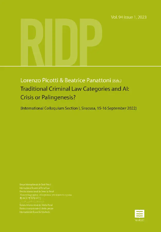 Traditional Criminal Law Categories and AI: Crisis or Palingenesis?