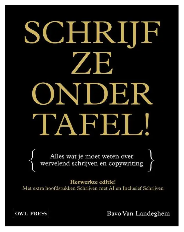 Schrijf ze onder tafel!