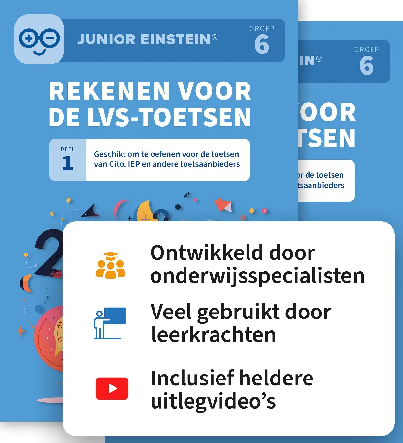Rekenen voor de LVS-toetsen set / 1 en 2 groep 6