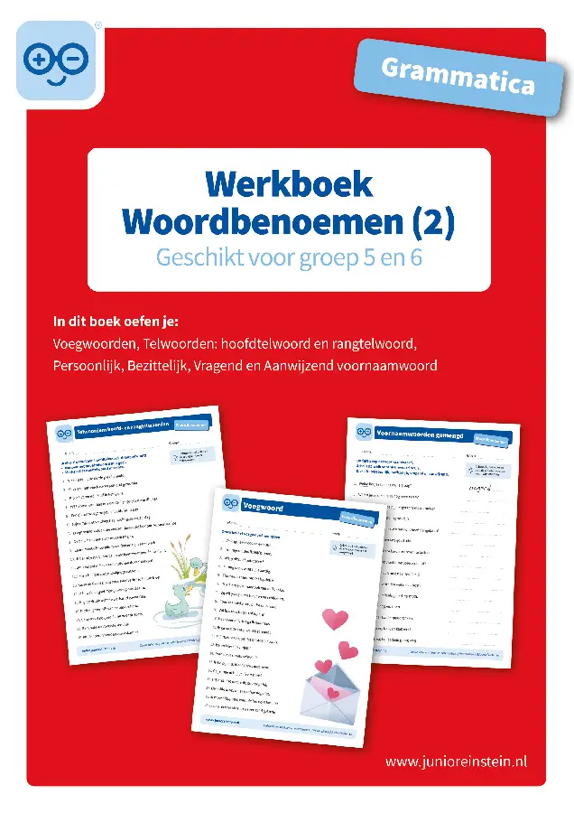 Werkboek Woordbenoemen Grammatica deel 2 Groep 5 en 6