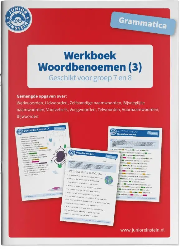 Werkboek woordbenoemen / Grammatica deel 3 Groep 7 en 8