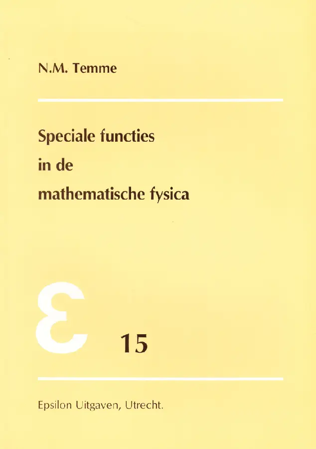 Speciale functies in de mathematische fysica