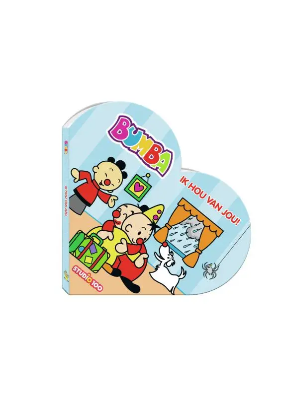 Bumba : kartonboek in hartvorm - ik hou van je !