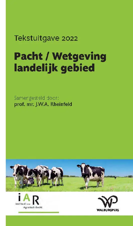 Pacht / Wetgeving landelijk gebied