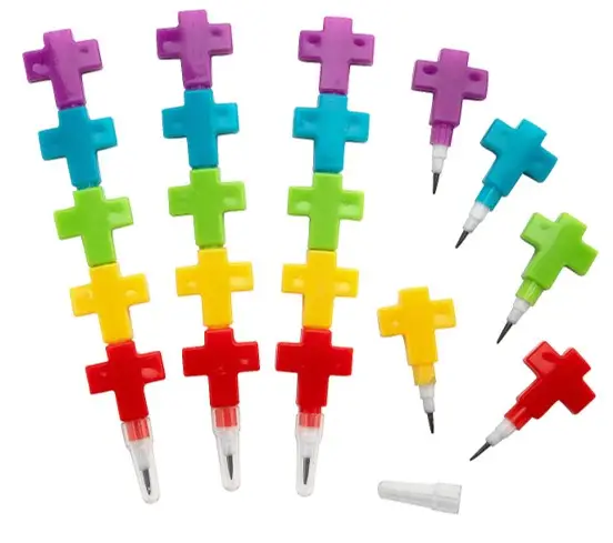 Cross stacking Pencils