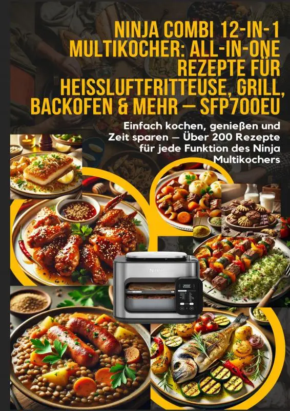 Ninja Combi 12-in-1 Multikocher: All-in-One Rezepte für Heißluftfritteuse, Grill, Backofen & mehr - SFP700EU